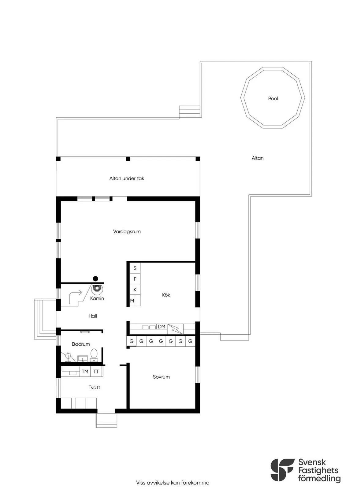 Floor plan for Torpa 575