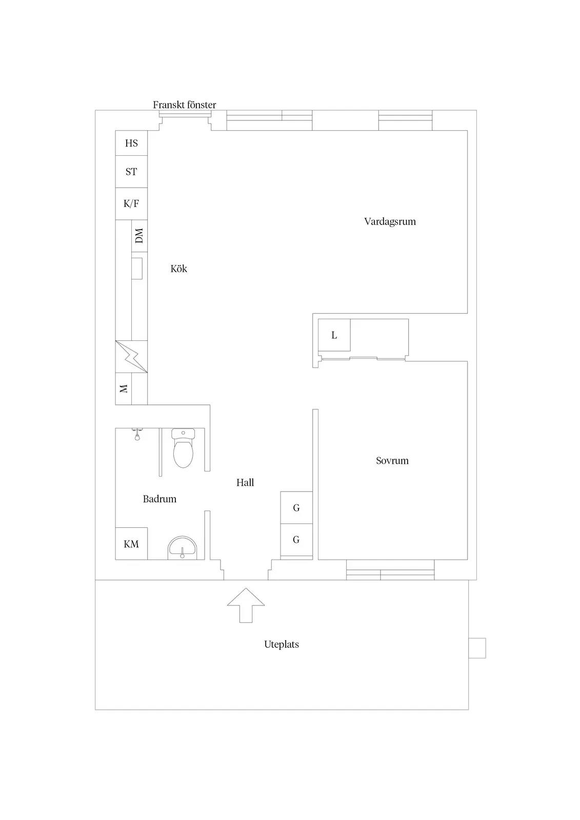 Floor plan for Lackerargränd 3