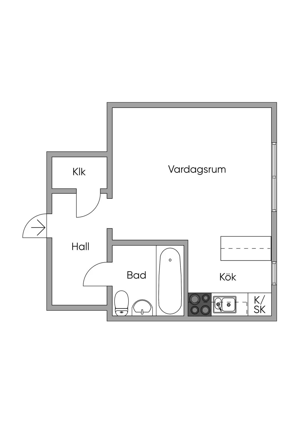 Floor plan for Johannelundsvägen 22