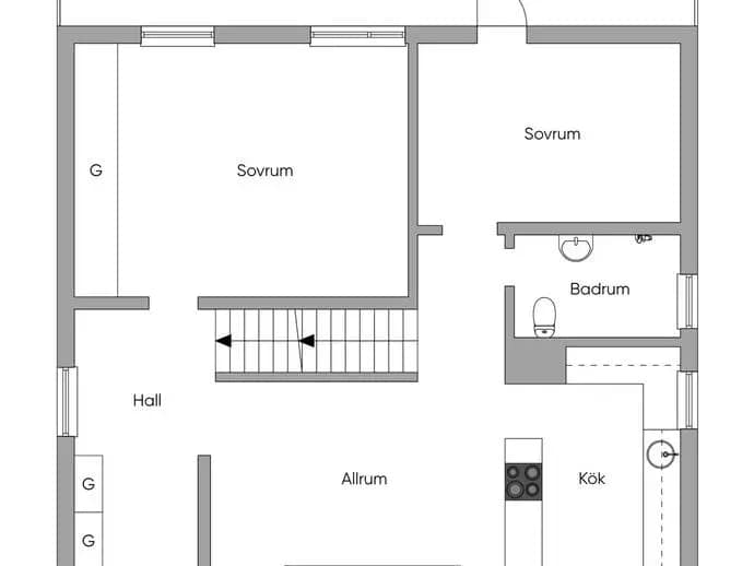 Planritning för Nåttarövägen 26