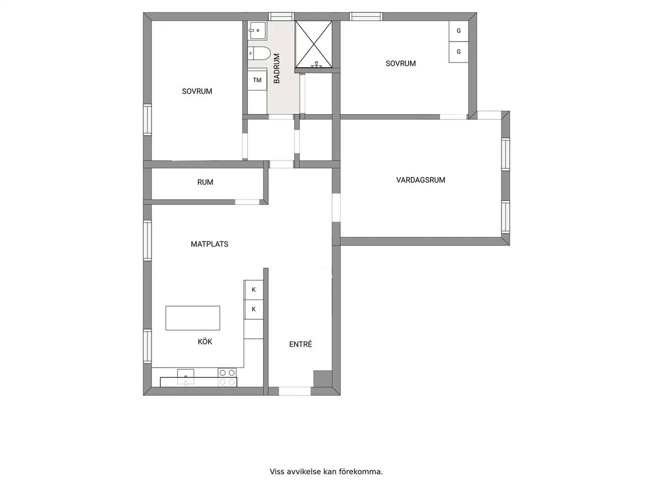 Planritning för Kolonivägen 7