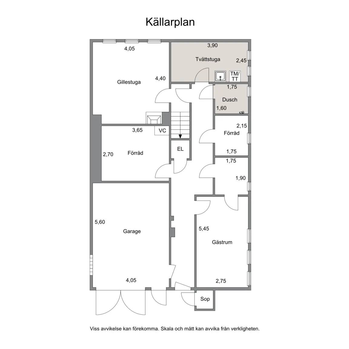 Floor plan for Rosenlundsgatan 6