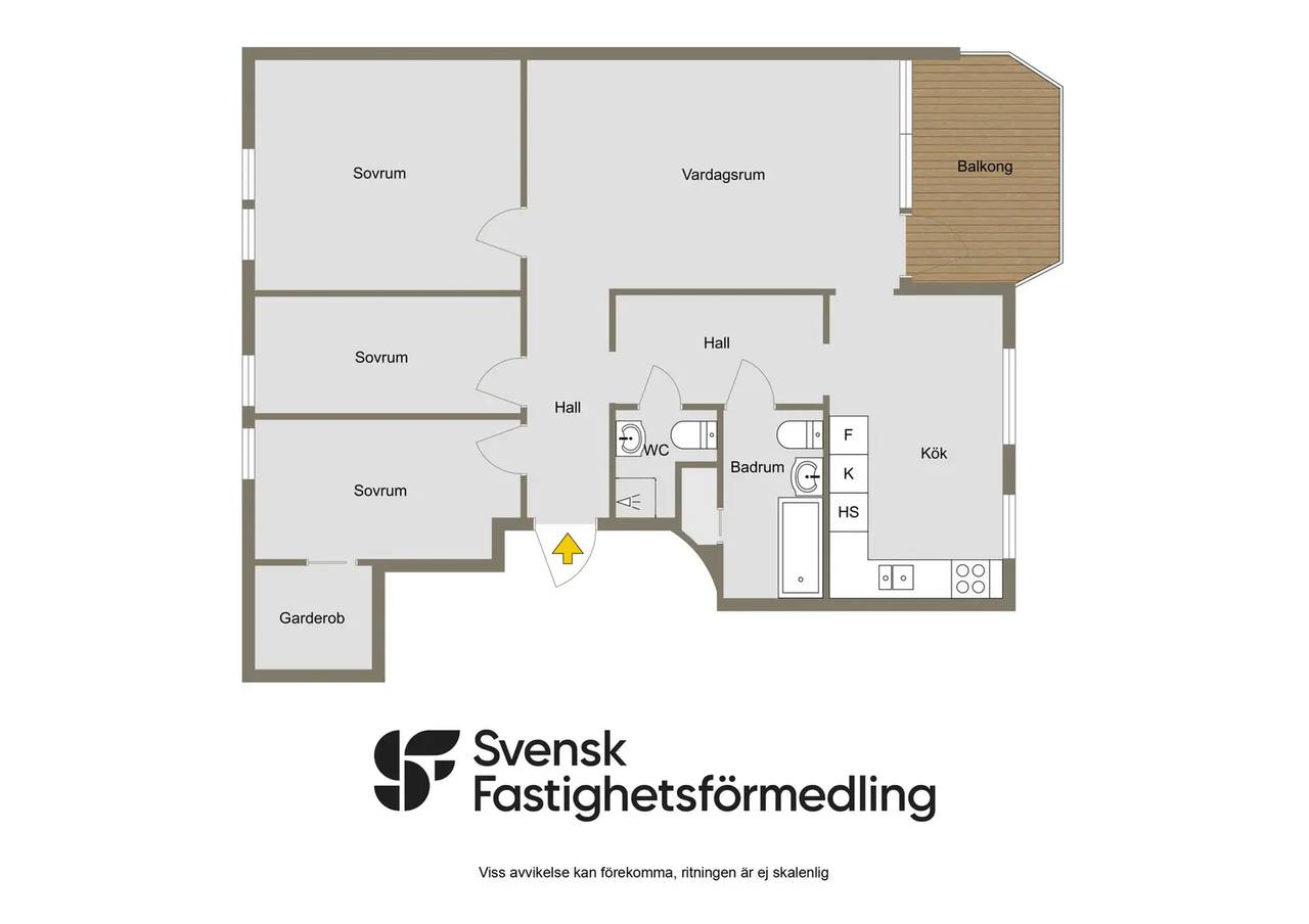 Floor plan for Myggdalsvägen 90