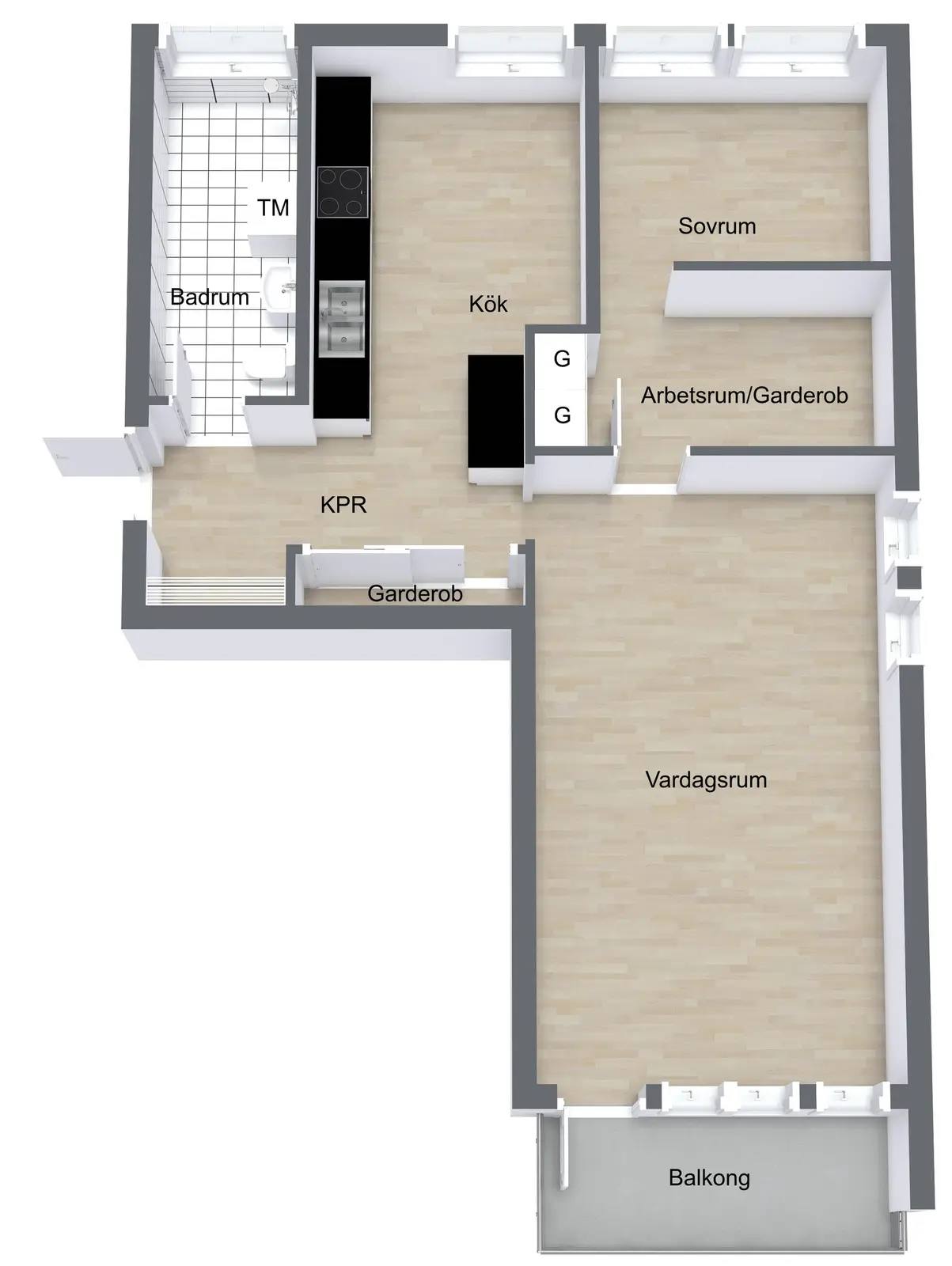 Planritning för Väpnargatan 13A