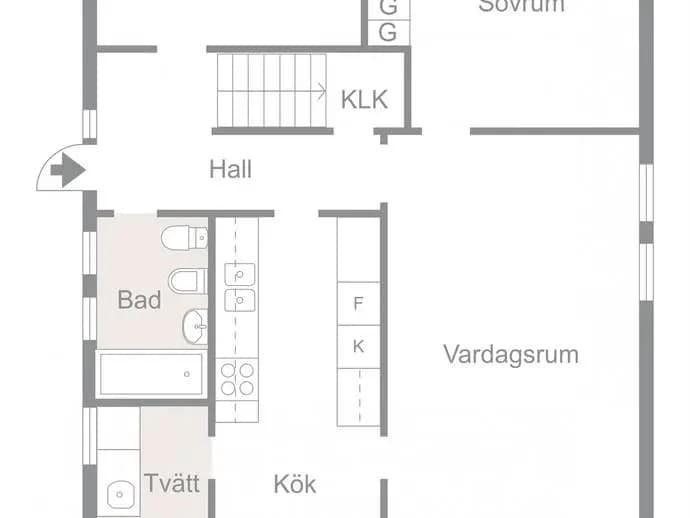 Planritning för Ringvägen 82