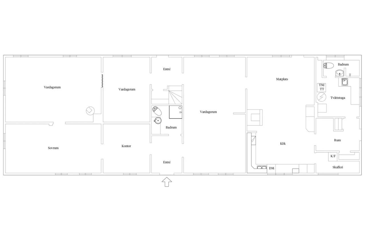 Planritning för Kronoberg / Gladsax bygata 23C