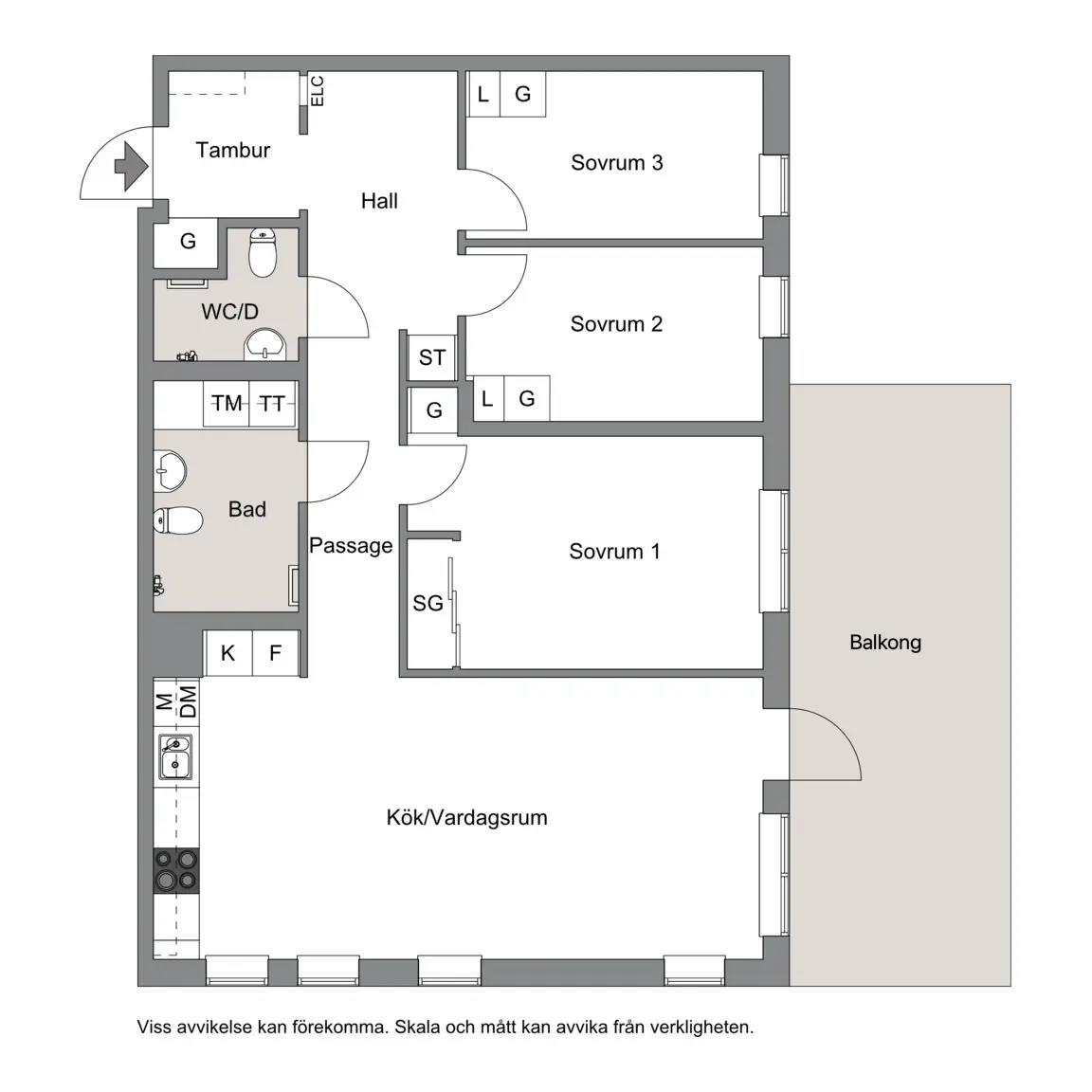 Floor plan for Myntbacken 13