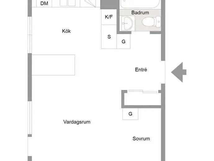 Planritning för Sockerbruksgatan 44