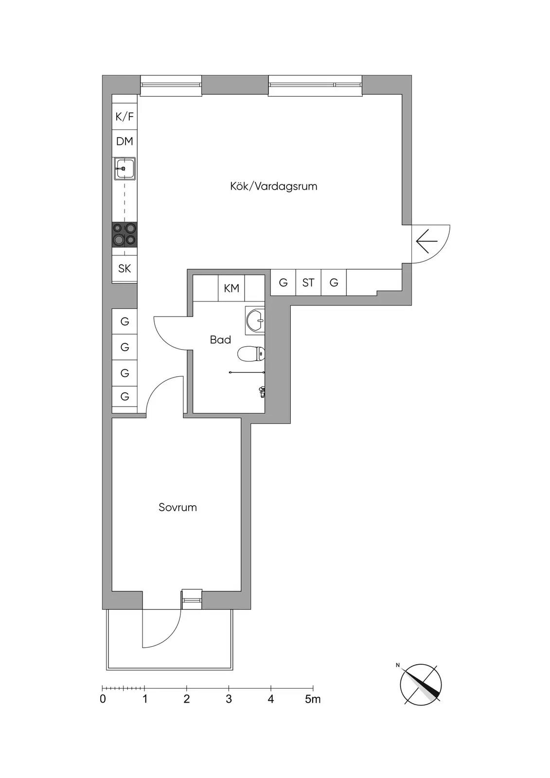 Floor plan for Snörmakarvägen 35C