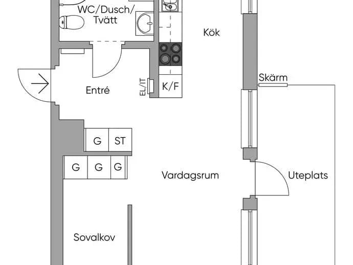 Planritning för Boulevarden 81