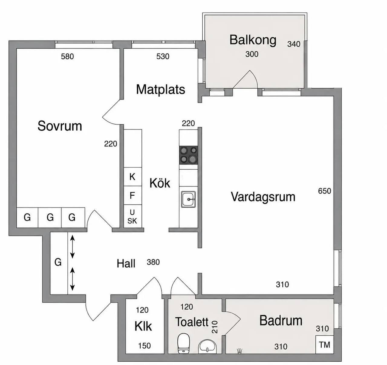 Floor plan for Hjällbogärdet 45