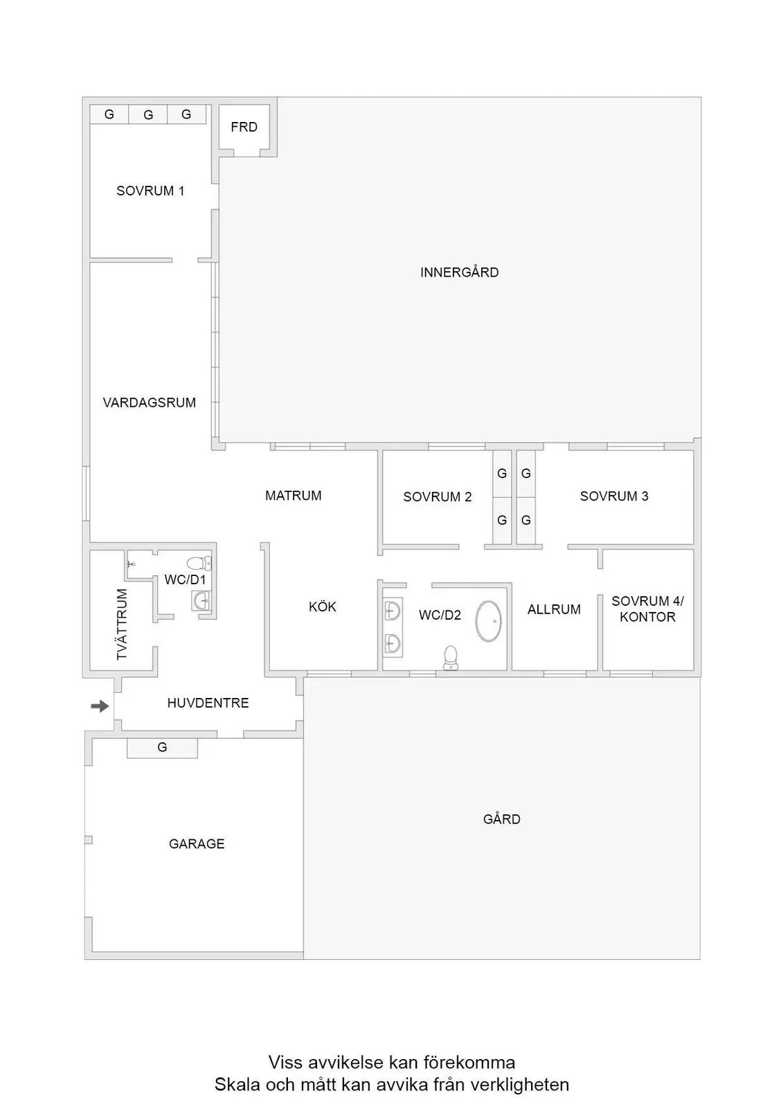 Floor plan for Brygghusgatan 24