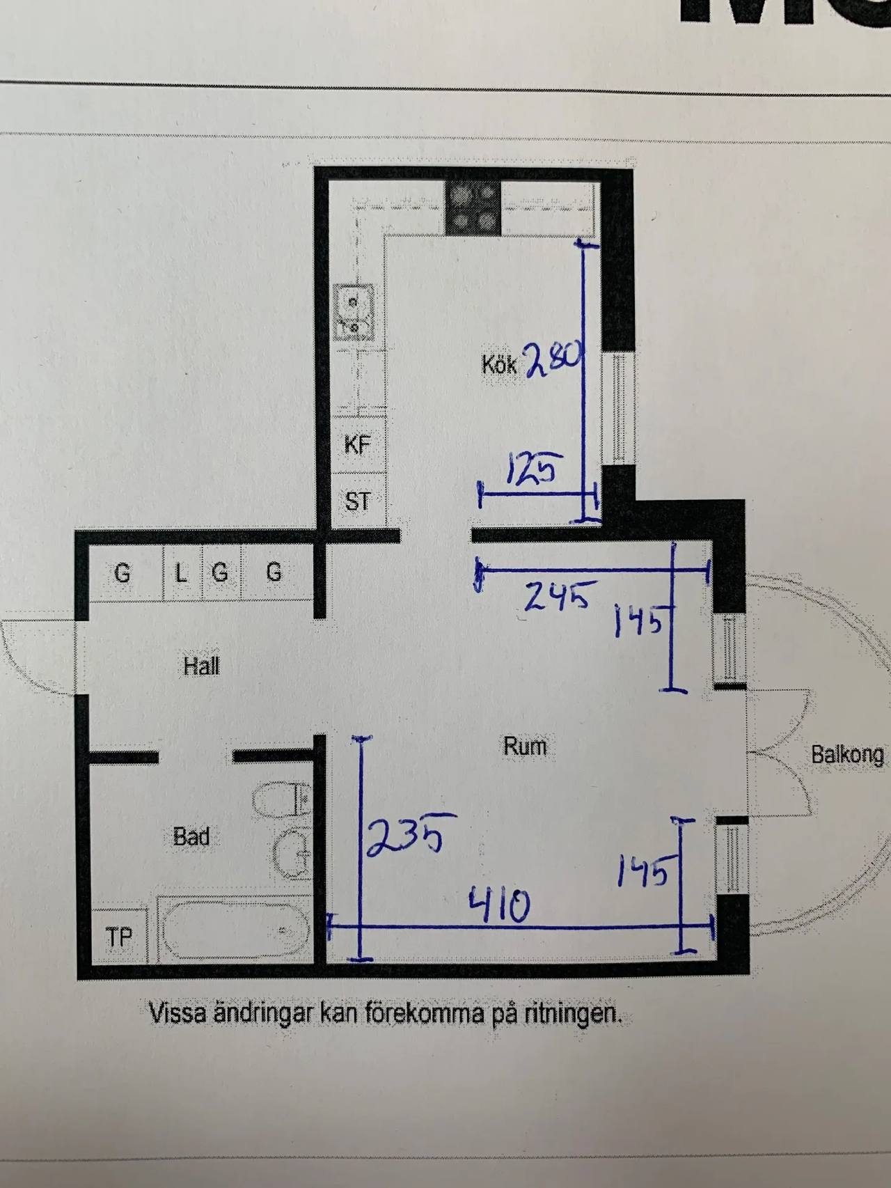 Planritning för Älvans väg 95