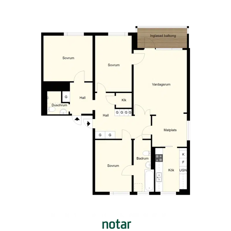Apartment, 4 rooms, 100 m² in Botkyrka