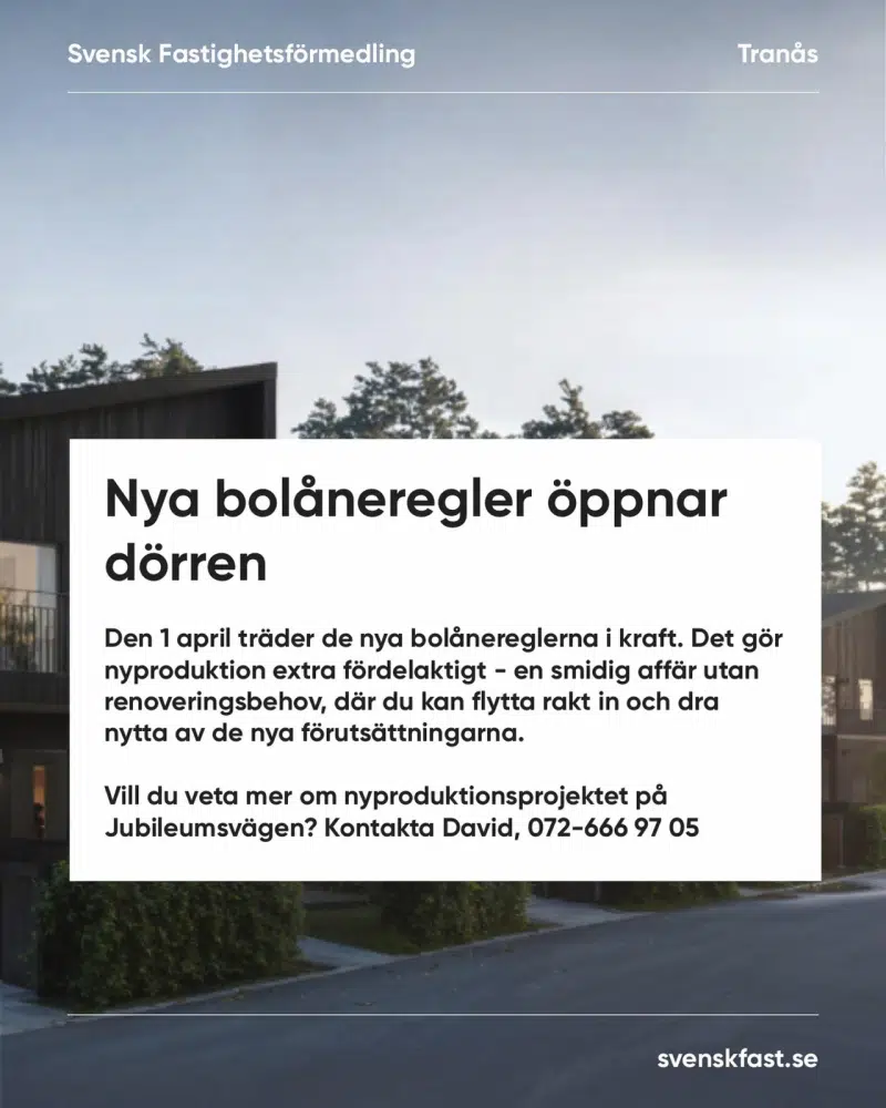Tomt / mark, 430 m² i Tranås
