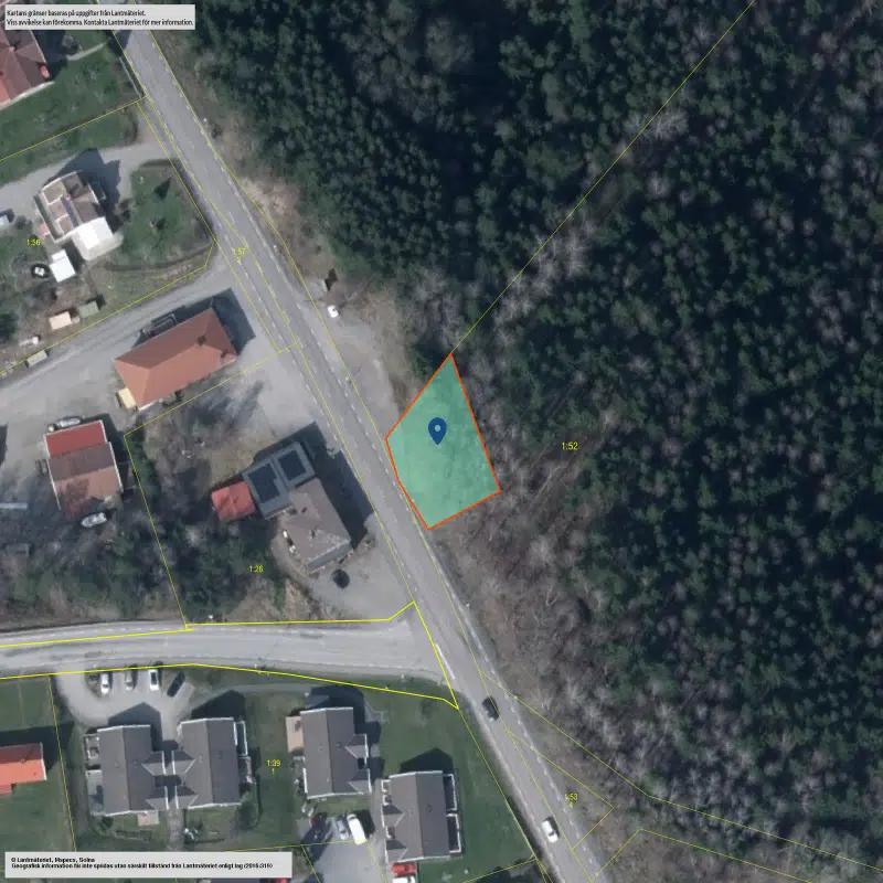 Tomt / mark, 500 m² i Tanum