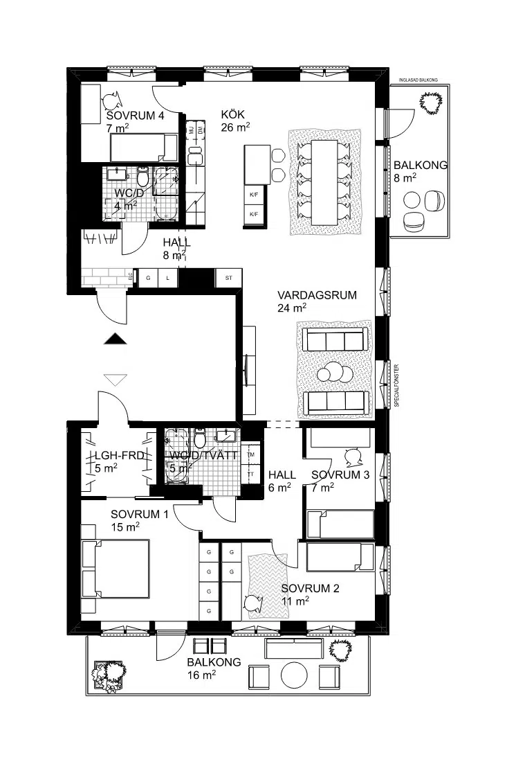 Apartment, Bällstavägen, Stockholm. Photo 1 of 1