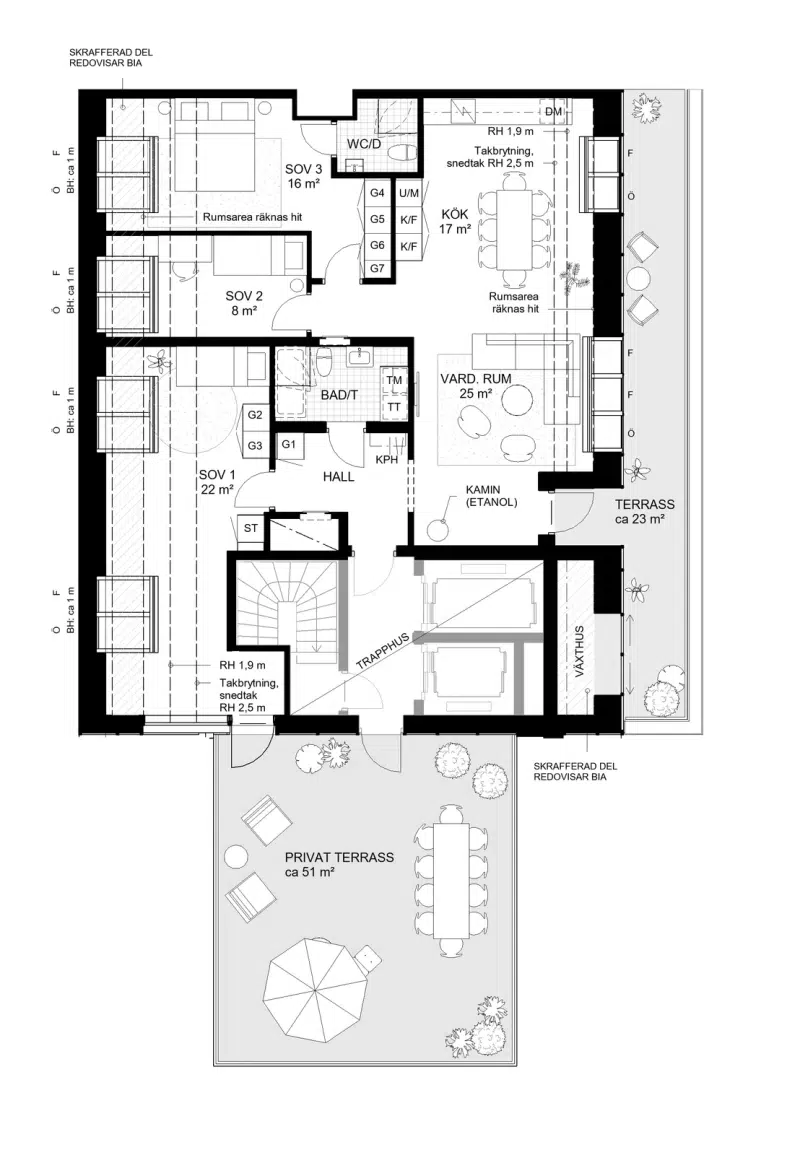Apartment, 3 rooms, 69 m²