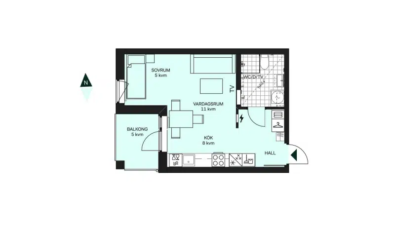 Apartment, 3 rooms, 81 m²