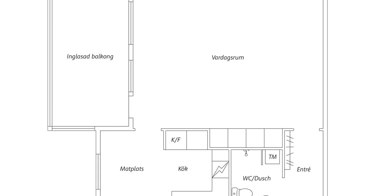 Apartment, Trädgårdsgatan 11A, Laholm. Photo 1 of 1