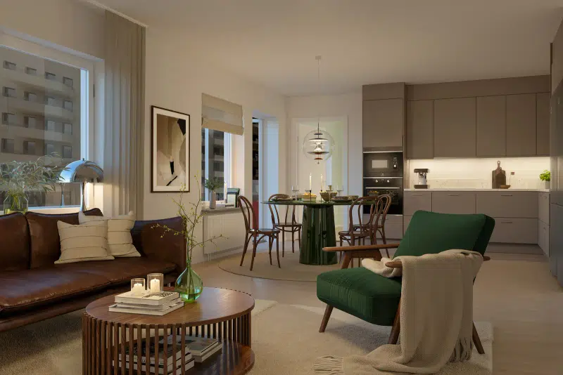 Apartment, 4 rooms, 95 m² in Stockholms
