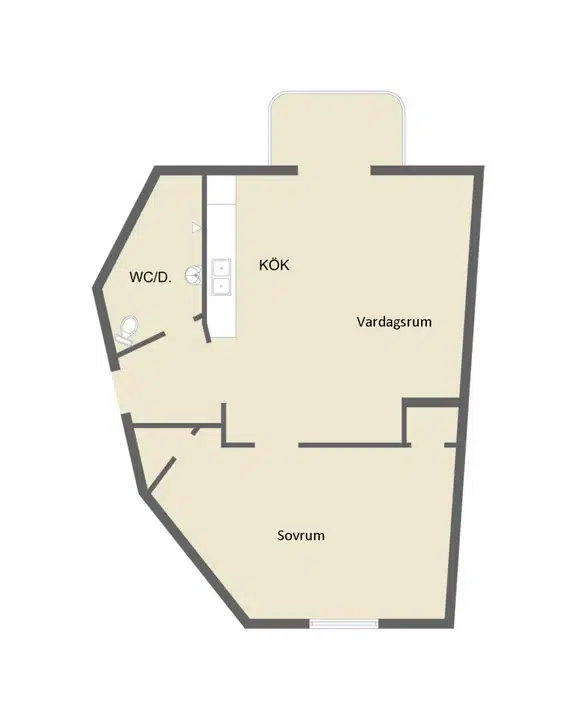 Lägenhet, Oxelvägen 51, Nacka. Bild 1 av 1