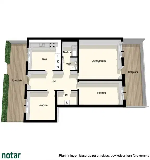 Apartment, 2 rooms, 65 m² in Jönköping