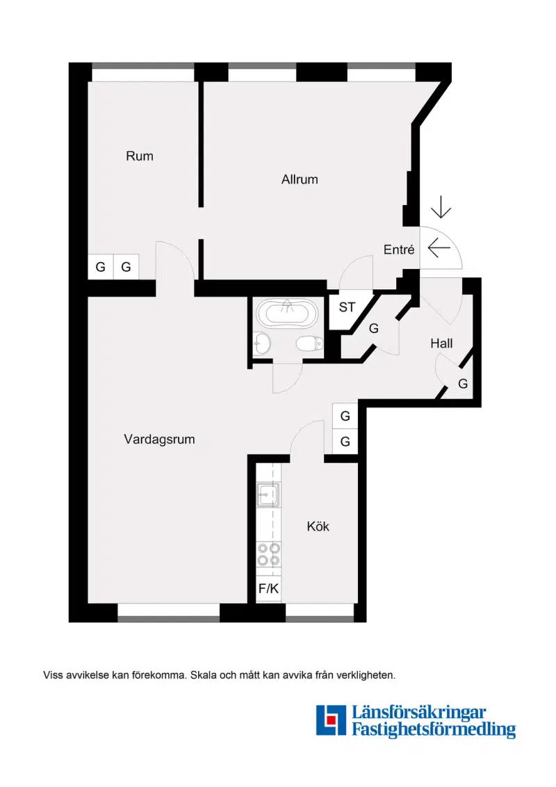 Apartment, 2 rooms, 49 m² in Malmö