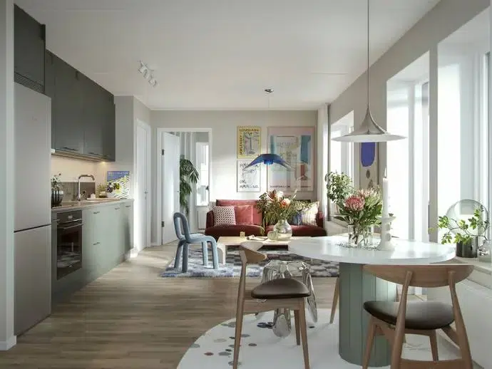 Lägenhet, 4 rum, 105 m²