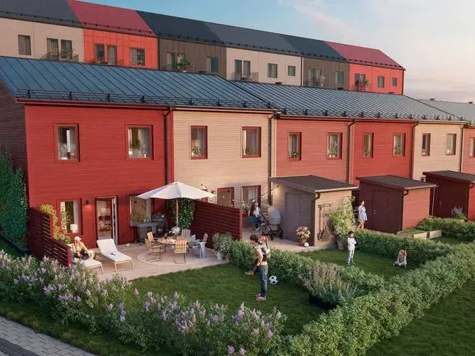Par-/radhus, 4 rum, 104 m²