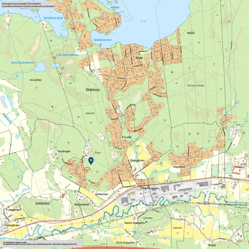 Tomt / mark, 1322 m² i Härryda