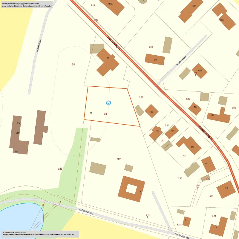 Land / plot, 1210 m² in Oxie
