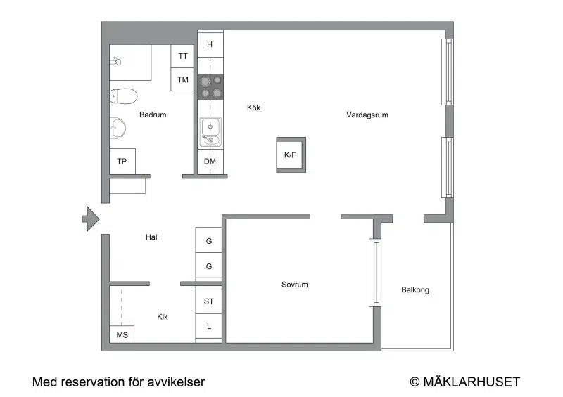 Apartment, 2 rooms, 52 m² in Sundbyberg