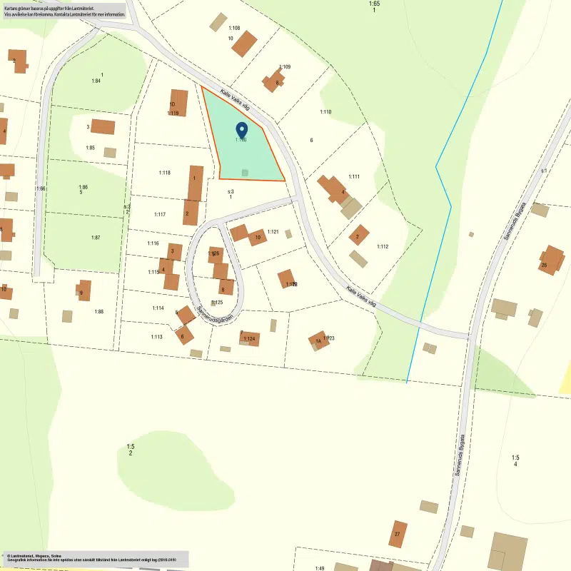 Tomt / mark, 1179 m² i Tived