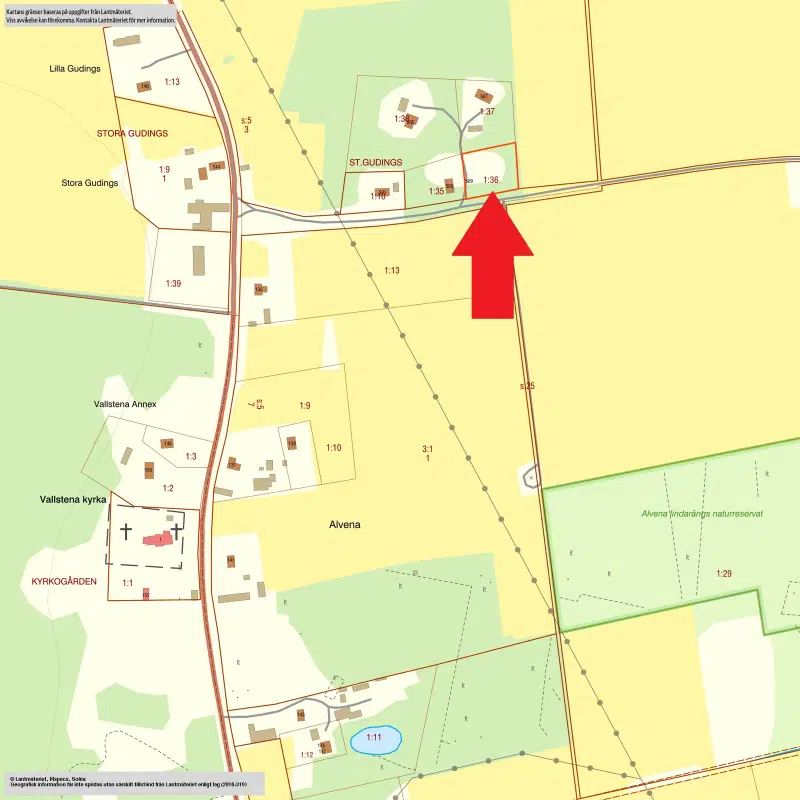Tomt / mark, 3178 m² i Slite