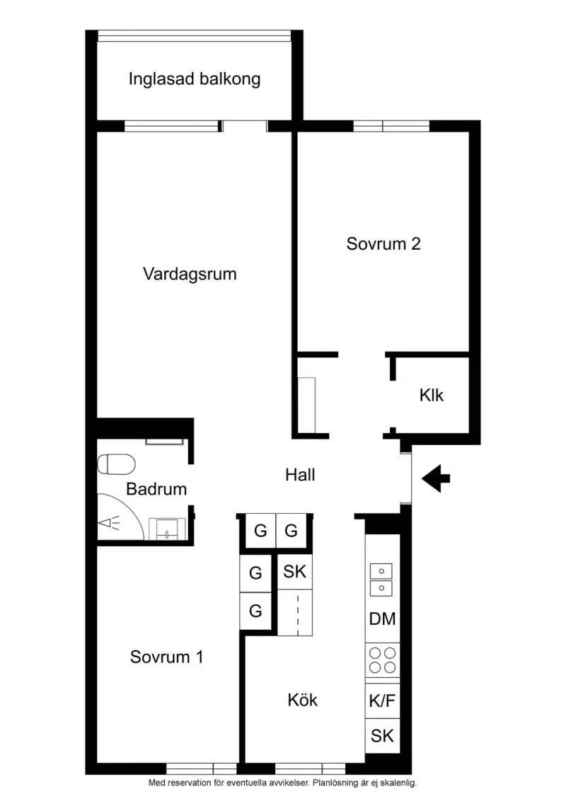 Lägenhet, 3 rum, 77 m² i Lund