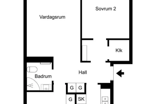 Apartment, 3 rooms, 77 m² in Lund