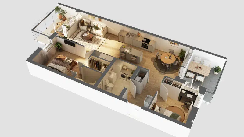 Lägenhet, 4 rum, 102 m² i Umeå