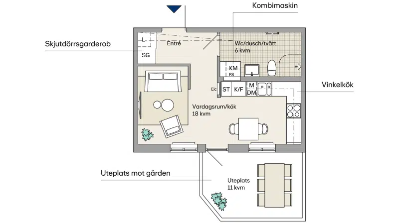 Apartment, 4,5 rooms, 117 m² in Riks