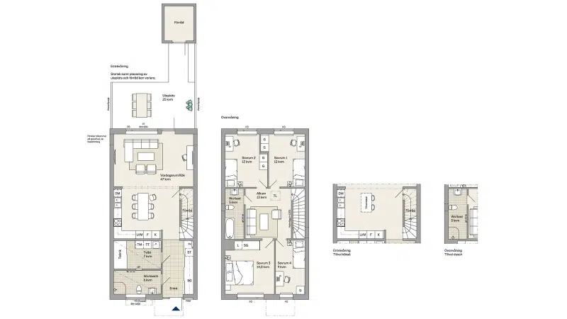 Semi-detached/terraced, 6 rooms, 143 m² in Öresund