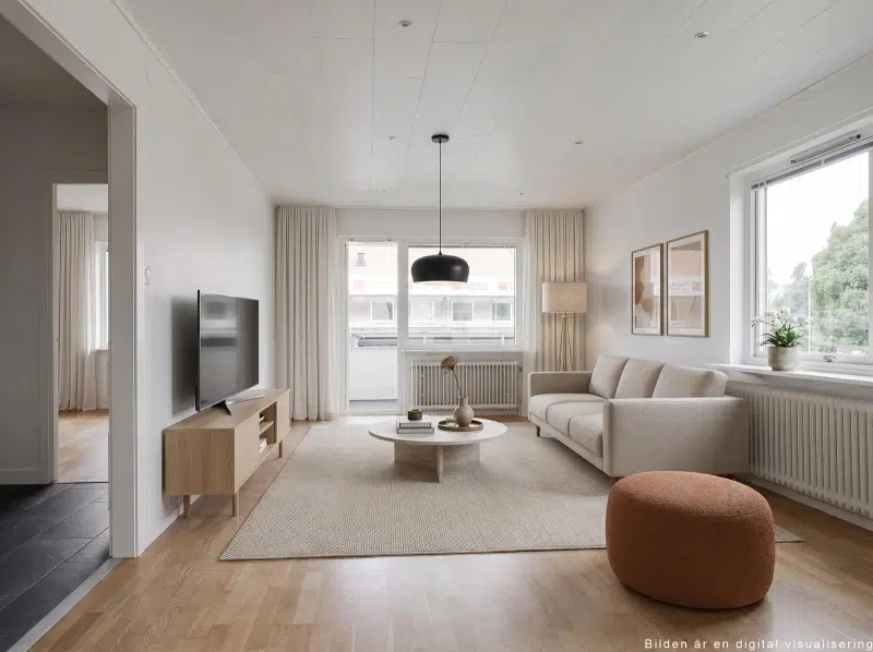 Lägenhet, 1 rum, 39 m² i Vaxjo