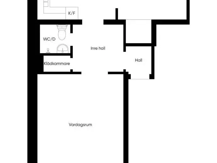 Lägenhet, 2 rum, 61 m²