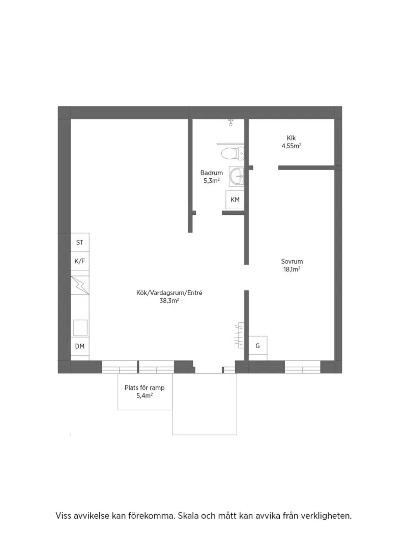 Apartment, 2 rooms, 51 m² in Täby