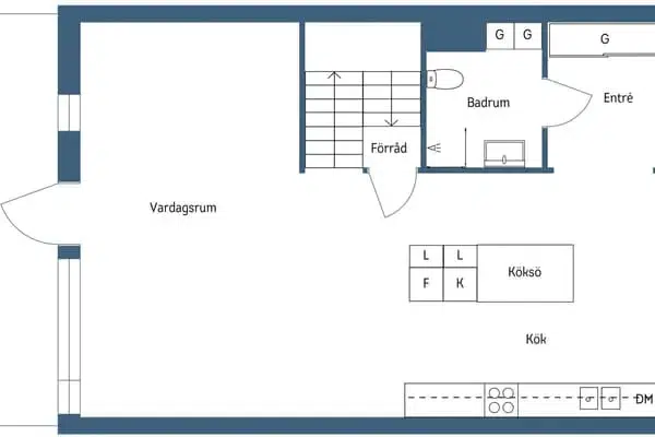 Lägenhet, 4 rum, 116 m² i Skövde