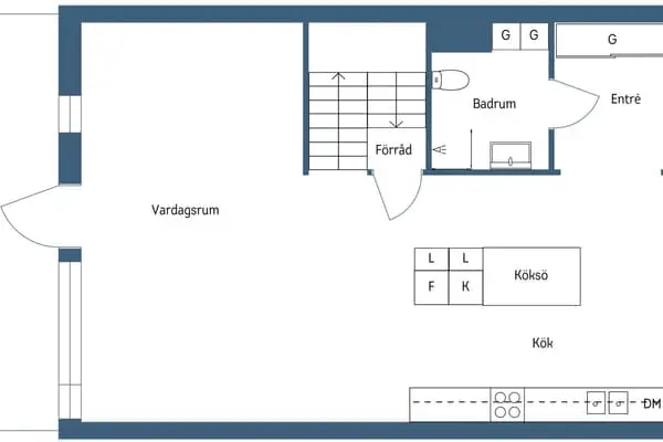 Bild 1 av 1 på Bostadsrättsradhus på