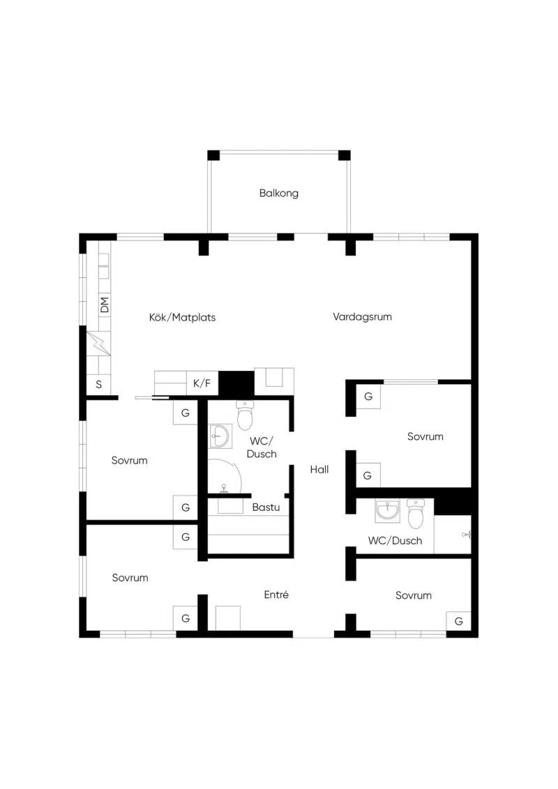 Apartment, 5 rooms, 82 m² in Syssleback