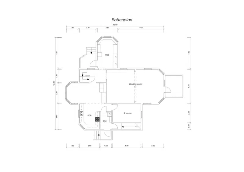 Villa, 136 m² i Mörrum