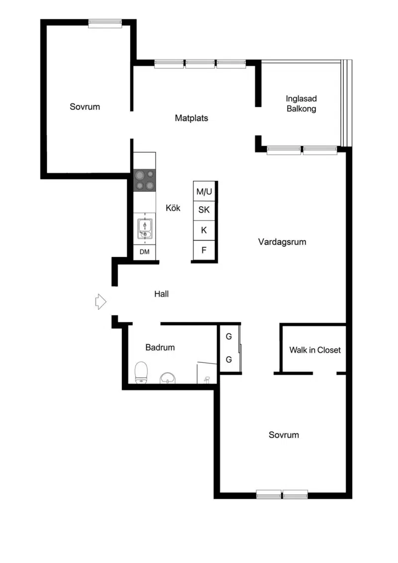 Lägenhet, 3 rum, 75 m² i Rudviken/Solna C