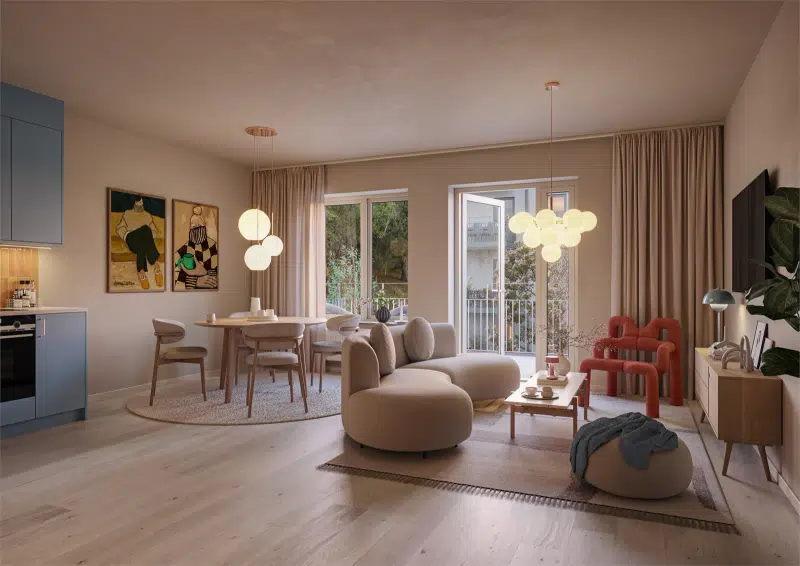 Apartment, 2 rooms, 33 m²