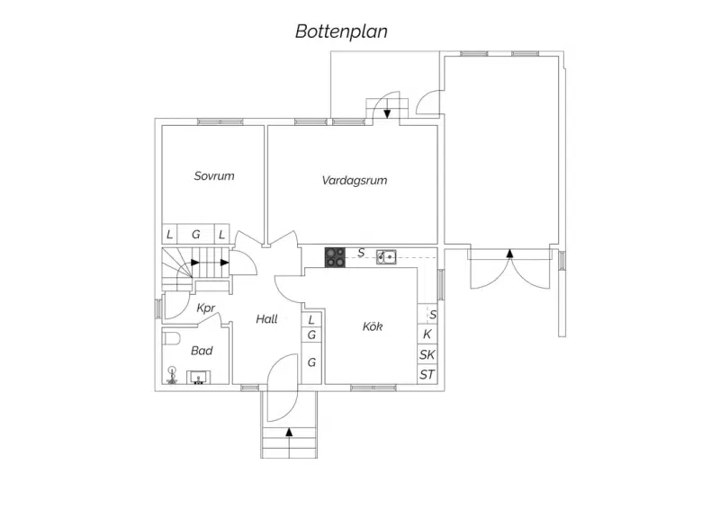 Semi-detached/terraced, 4 rooms, 98 m² in Gävle